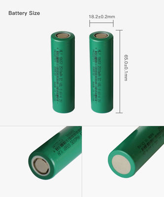 3.6V 2500mah solar charging 18650 cells High Capacity AAA Rechargeable Batteries