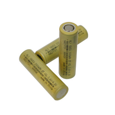 Long Life 2000 Mah Lithium Ion Battery Cell 18650 3.6V 0.5C For Home Electronics