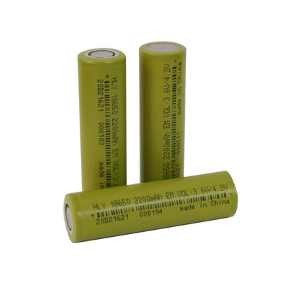 Power Supply 2200mah Lithium Rechargeable Electric Car Battery Cells 3.6 Volt 18650