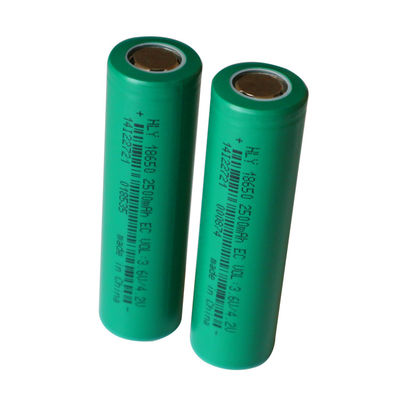 Rechargeable Li Ion 3.6v 18650 Battery 2500Mah For Power Tool