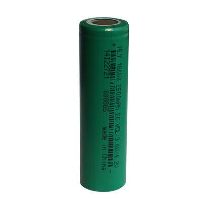 NCM Cylindrical 3.7V 2500Mah 18650 Lithium Ion Battery Cell For Electric Vehicles