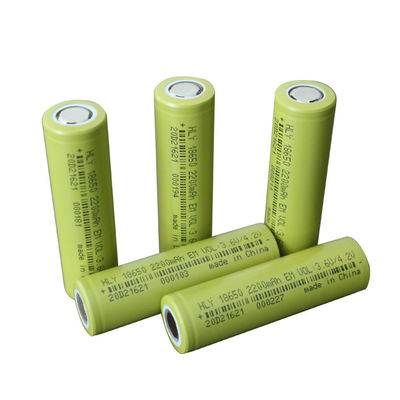 High Rate 3.6v 2200mah 18650 Lithium Ion Batteries Rechargeable For E Scooters