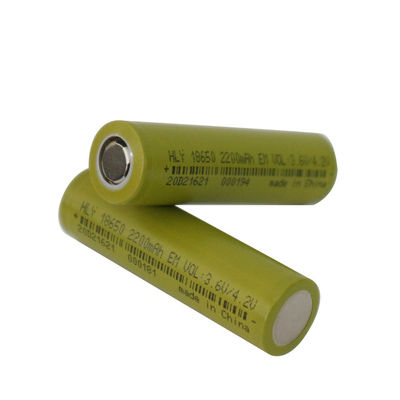High Rate 3.6v 2200mah 18650 Lithium Ion Batteries Rechargeable For E Scooters