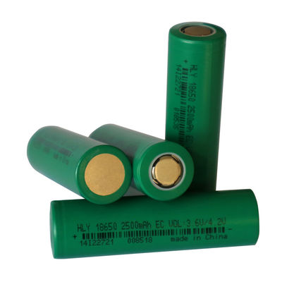 HLY Rechargeable 2500mah 18650 Lithium Ion Battery For Torch