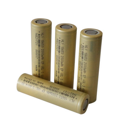 18650 3.6 Volt 2000mAh Rechargeable Solar Battery Cells For Home Electronics / Ebike
