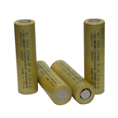High Rate 3.6V 2000mAh 18650 replacement Rechargeable Batteries For Solar Lights