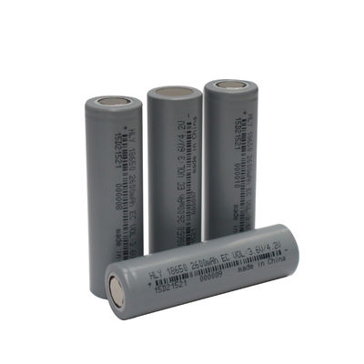 High Power Cylindrical Li Ion 2600mah 18650 Battery Rechargeable