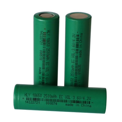 NCM 3.6v 18650 Battery 2500mAh For Electric Bicycles / Scooters