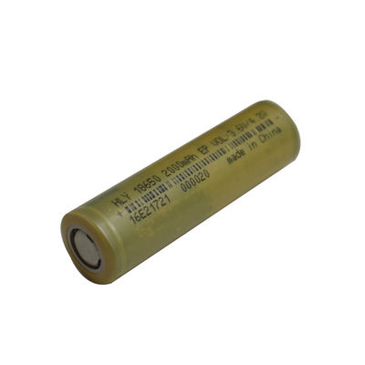 3.6V 2000mAh 18650 Li Ion Rechargeable Solar Battery Cell For Consumer Electronics